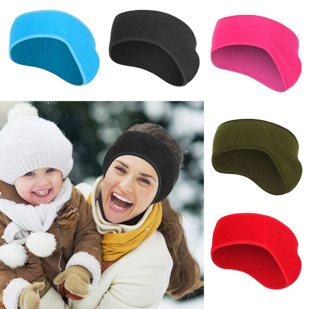 Fleece Ear Warmer Band - 1 buah ikat rambut wanita dan
