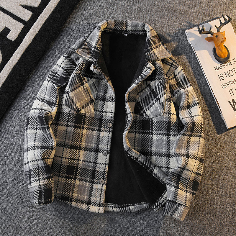 Kemeja Flanel Bermotif Kotak-k - Flannel Shirt Lined ulasan dan harga