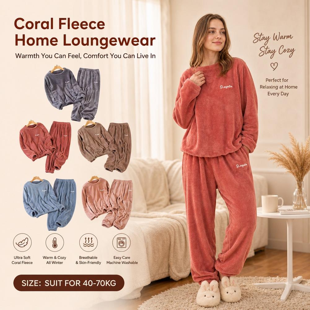 Set Pakaian Rumah Bahan Coral  - Corduroy Pant Warm ulasan dan harga