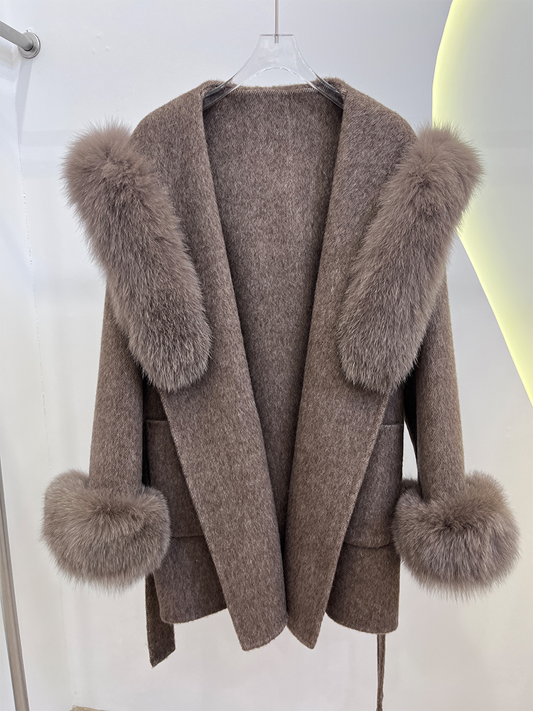 Jaket Wol Wanita Musim Dingin  - Wool Coat Peacoat ulasan dan harga